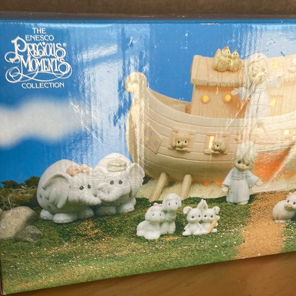 New Enesco Precious Moments Two by Two Noah's Ark 8 Pieces Complete Set 530948 - Picture 4 of 15